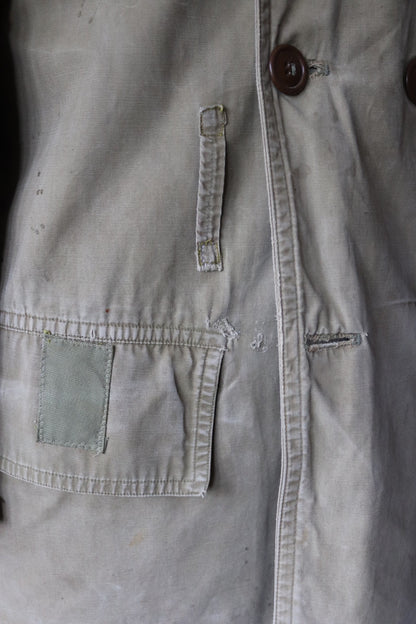 Vintage 1940s US Army jeep mackinaw - original WW2 military coat - 42" chest