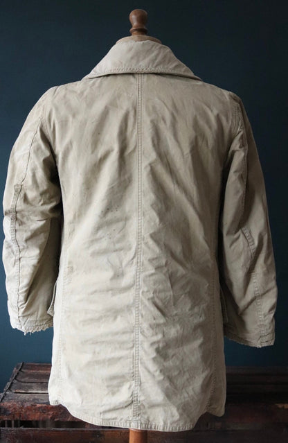 Vintage 1940s jeep coat - WW2 US army jacket - original military mackinaw - 42” chest - workwear - shawl collar