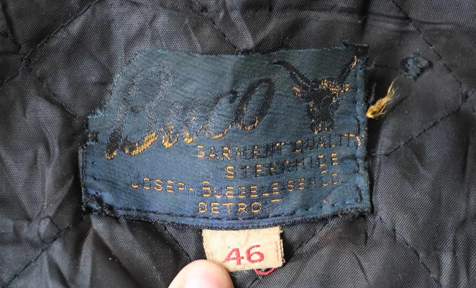 Vintage 1950s 50s 1960s 60s leather jacket Buco PJ27 PJ-27 black steerhide biker police 46” chest motorcycle