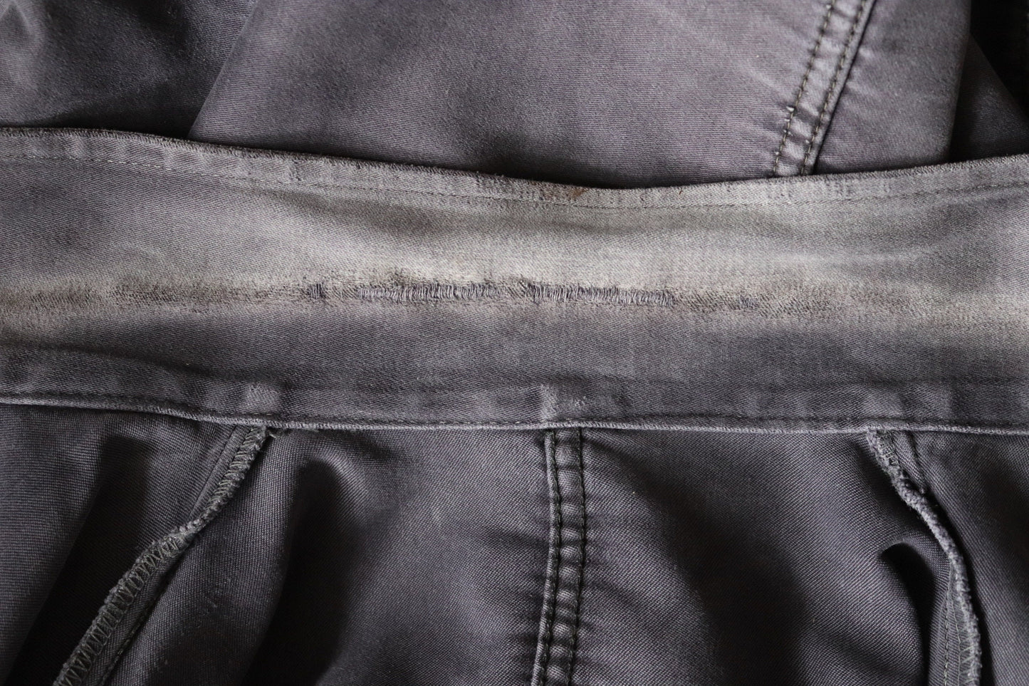Vintage French black moleskin chore jacket 1950s workwear work faded repaired darned patched 43” chest