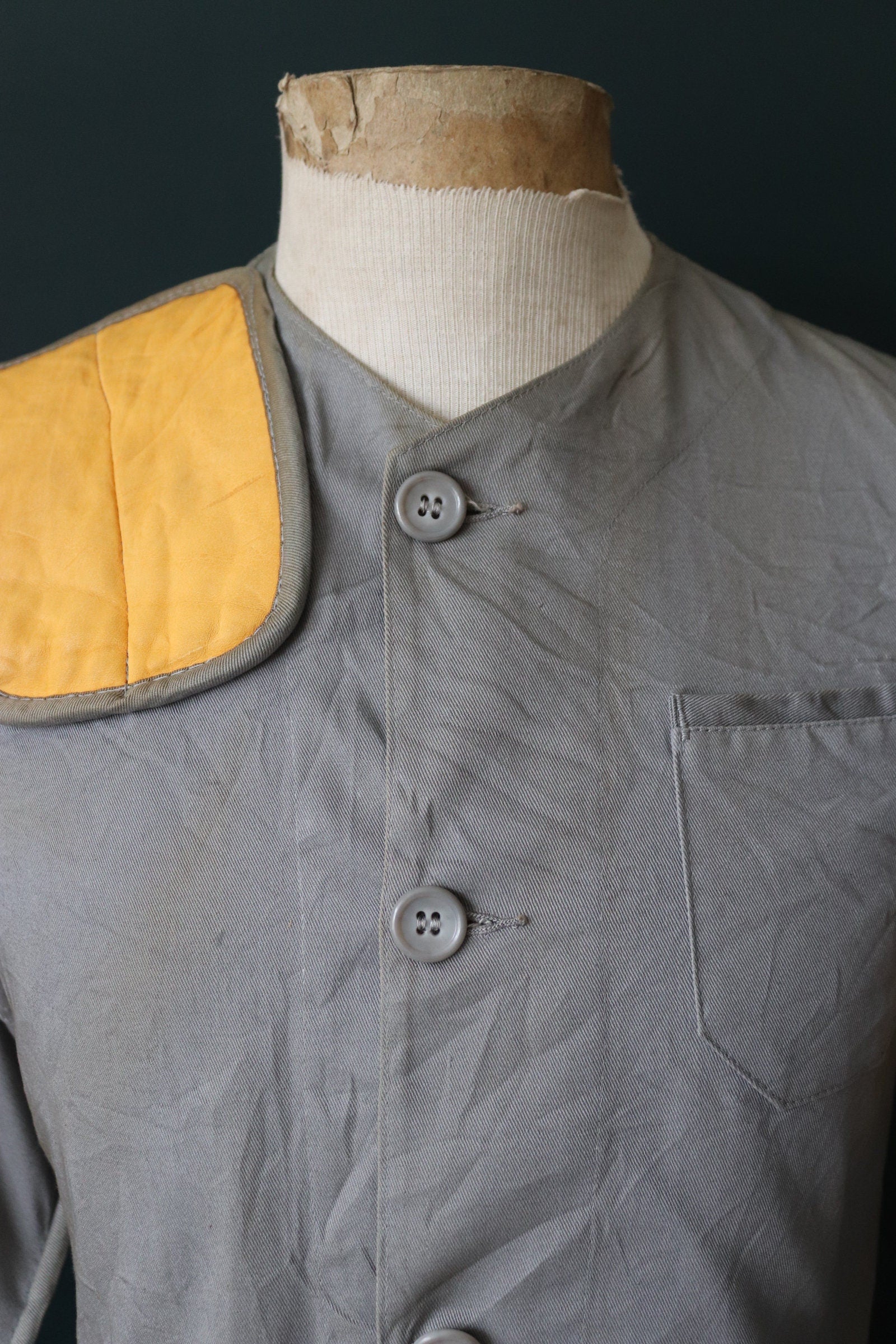 Vintage 1960s shooting jacket - 10-X hunting - rifle patches - 36” chest