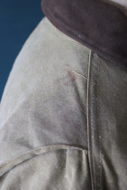 Vintage CC Filson waxed jacket - tin cloth workwear - 57” chest - American chore - made in USA