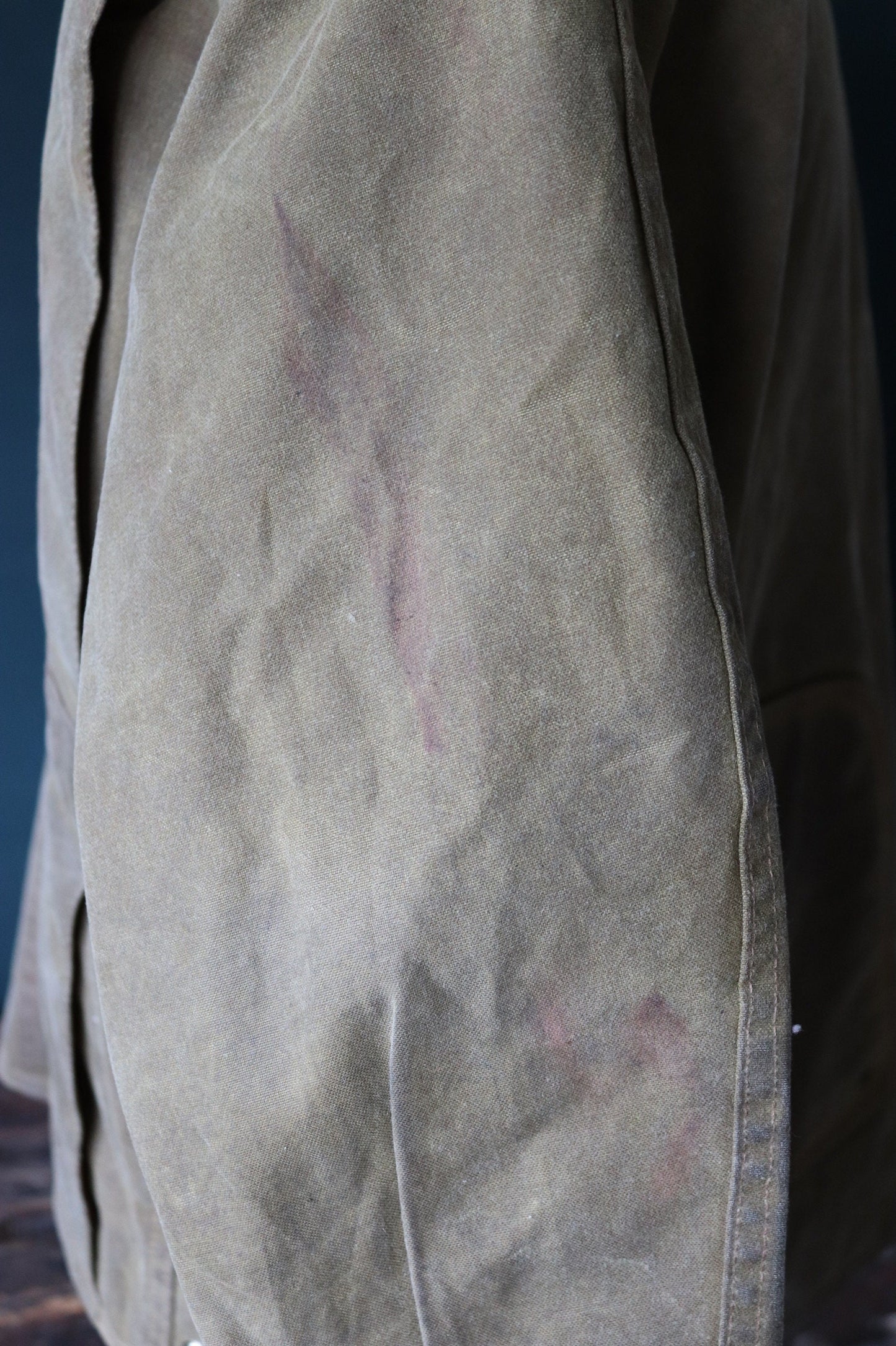 Vintage CC Filson waxed jacket - tin cloth workwear - 57” chest - American chore - made in USA