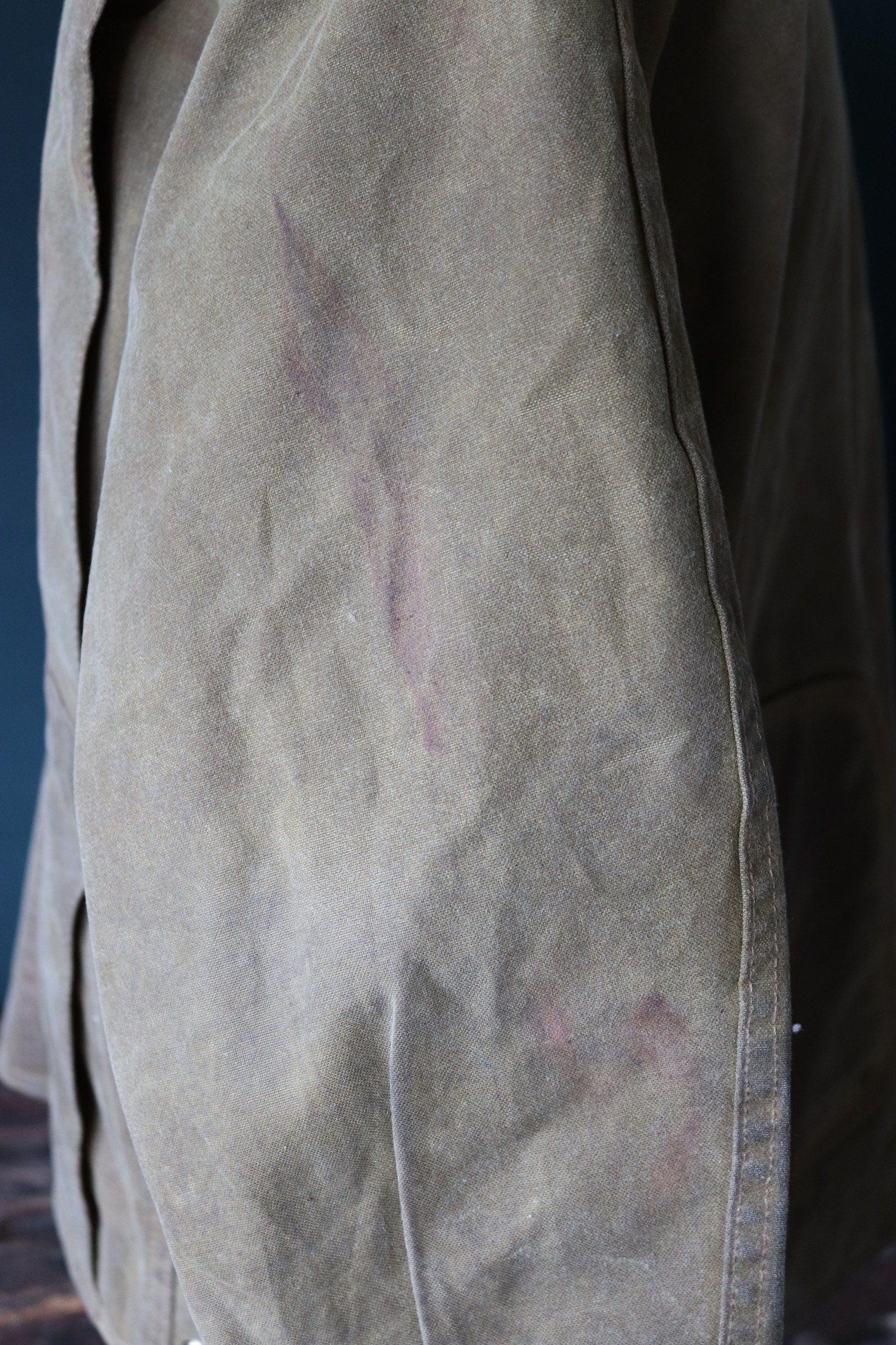 Vintage CC Filson waxed jacket - tin cloth workwear - 57” chest - American chore - made in USA