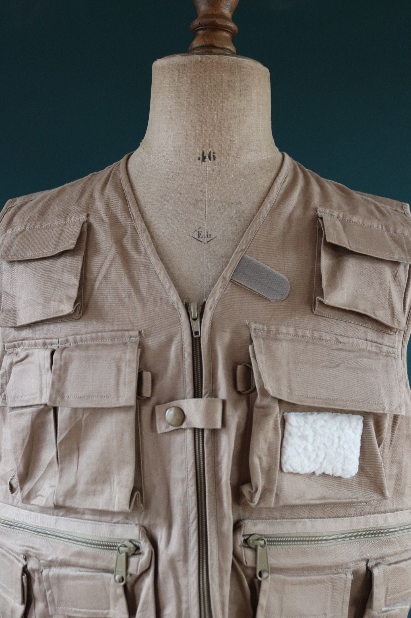 Vintage 1980s 90s fly fishing vest - wading waistcoat - 48" chest