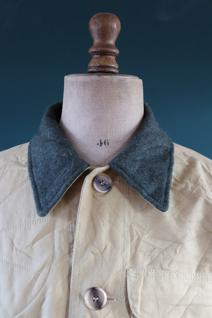 Vintage CC Filson tin cloth cotton canvas cruiser jacket 49” chest workwear work chore waterproof hunting