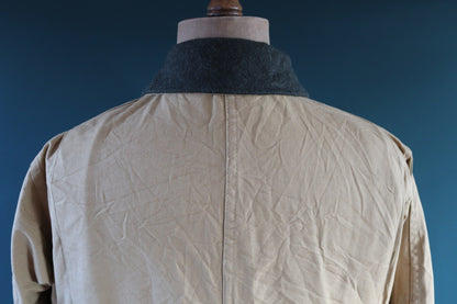 Vintage CC Filson tin cloth cotton canvas cruiser jacket 49” chest workwear work chore waterproof hunting