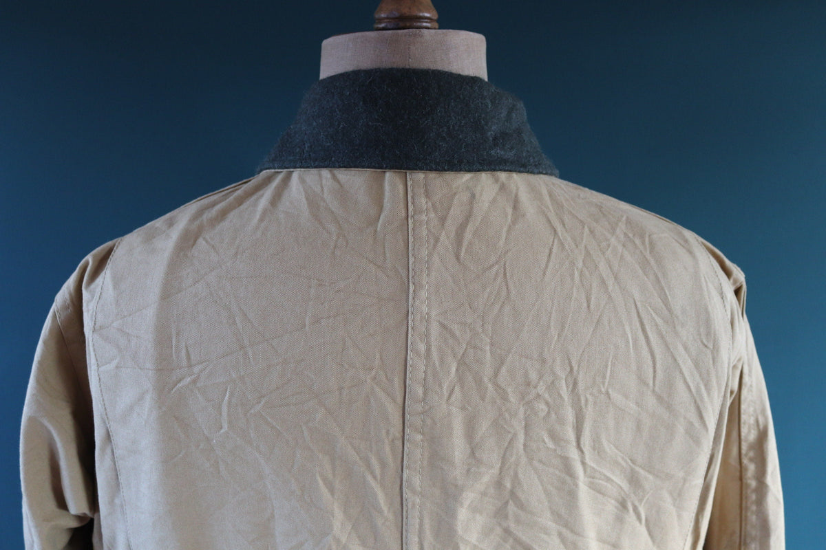 Vintage CC Filson workwear jacket - waxed cotton - tin cloth canvas - waterproof cruiser - 49” chest