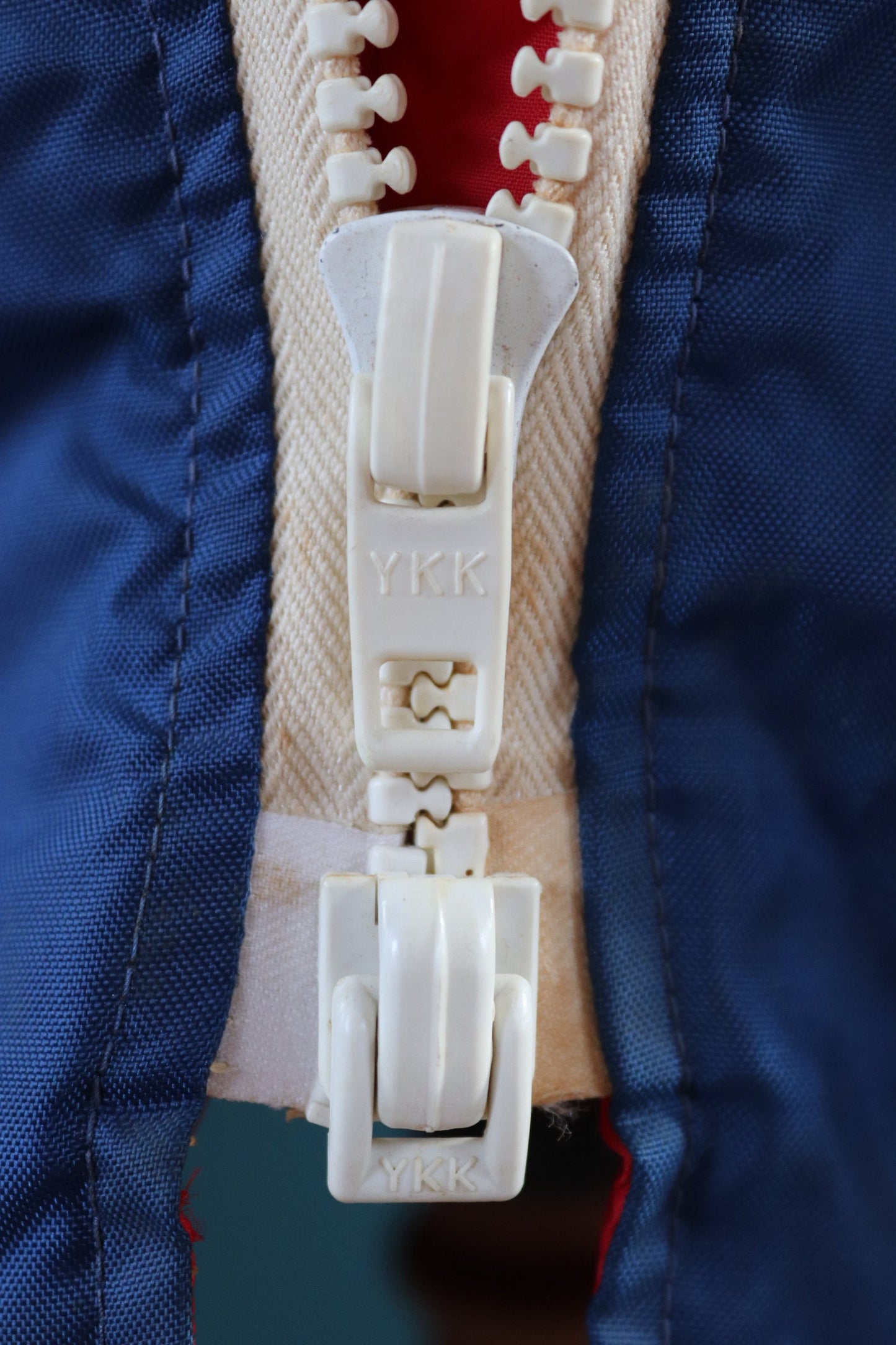 Vintage 1970s 80s sailing anorak - waterproof flotation jacket - navy blue sailor - 46” chest