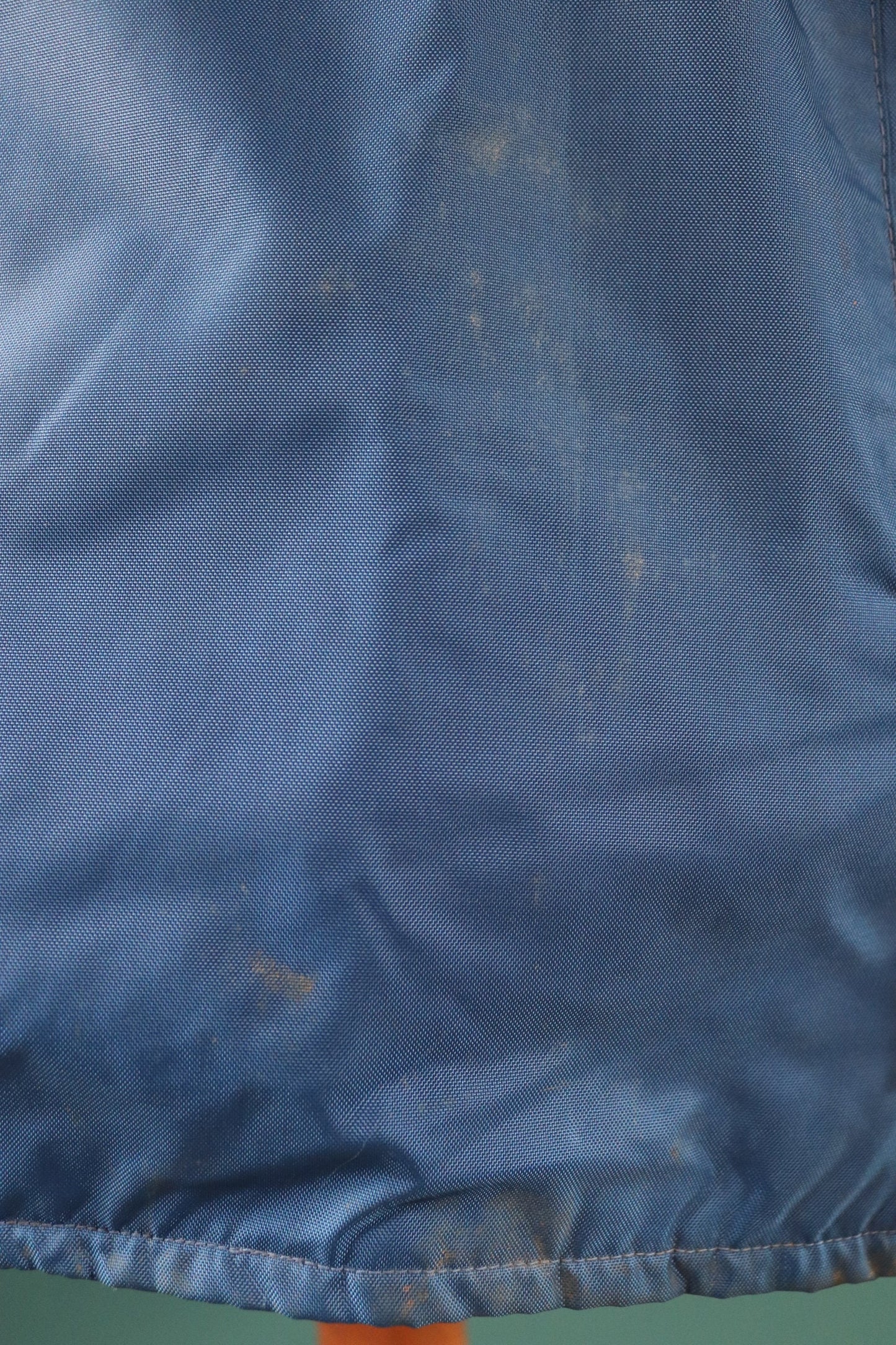 Vintage 1970s 80s sailing anorak - waterproof flotation jacket - navy blue sailor - 46” chest