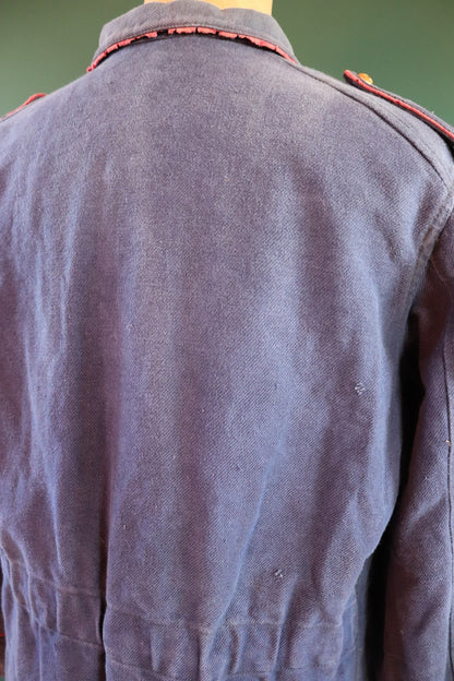 Vintage 1930s Swiss firefighter jacket - chore coat - 47" chest