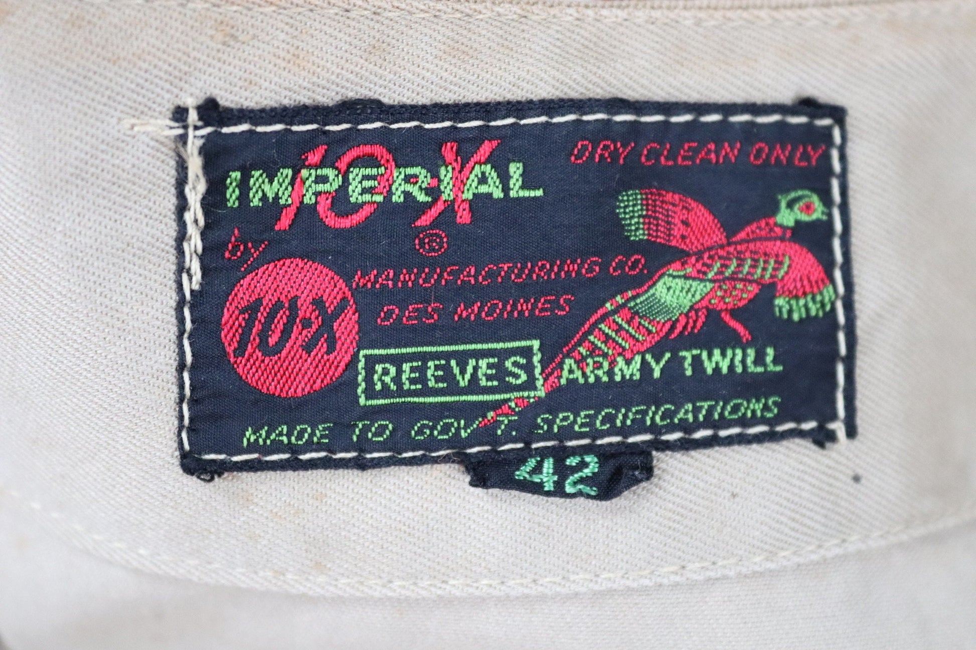 Vintage 1950s 60s shooting jacket - 10-X hunting - 42” chest - rifle club - cloth patches