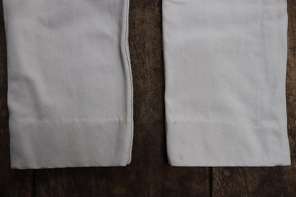 Vintage 1990s white denim Levis 501 jeans - Levi Strauss red tab - small e - 30” x 27” - made in France