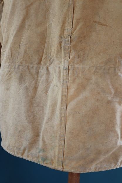 Vintage 1930s 30s Duxbak Utica Mohawk duck cotton canvas work chore hunting shooting jacket workwear 54” chest