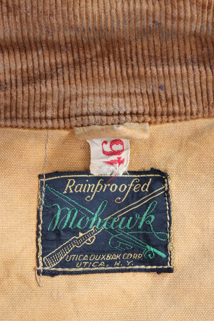 Vintage 1930s 30s Duxbak Utica Mohawk duck cotton canvas work chore hunting shooting jacket workwear 54” chest