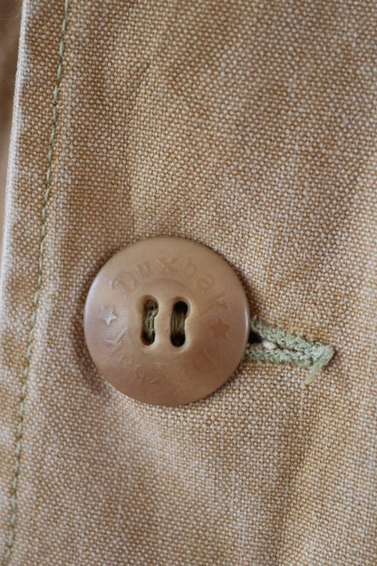 Vintage 1940s 50s Duxbak jacket - duck cotton canvas - tin cloth hunting workwear - 49” chest