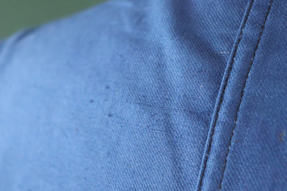 Vintage WW2 workwear jacket 1940s deadstock Swedish military hospital indigo blue cotton twill work chore 42” chest