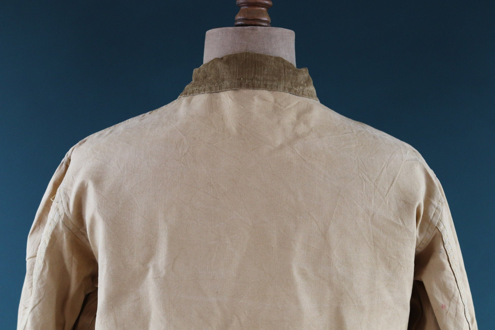 Vintage 1950s 50s 1960s 60s American Field Hettrick tan brown duck cotton canvas jacket hunting shooting American 47” chest workwear chore