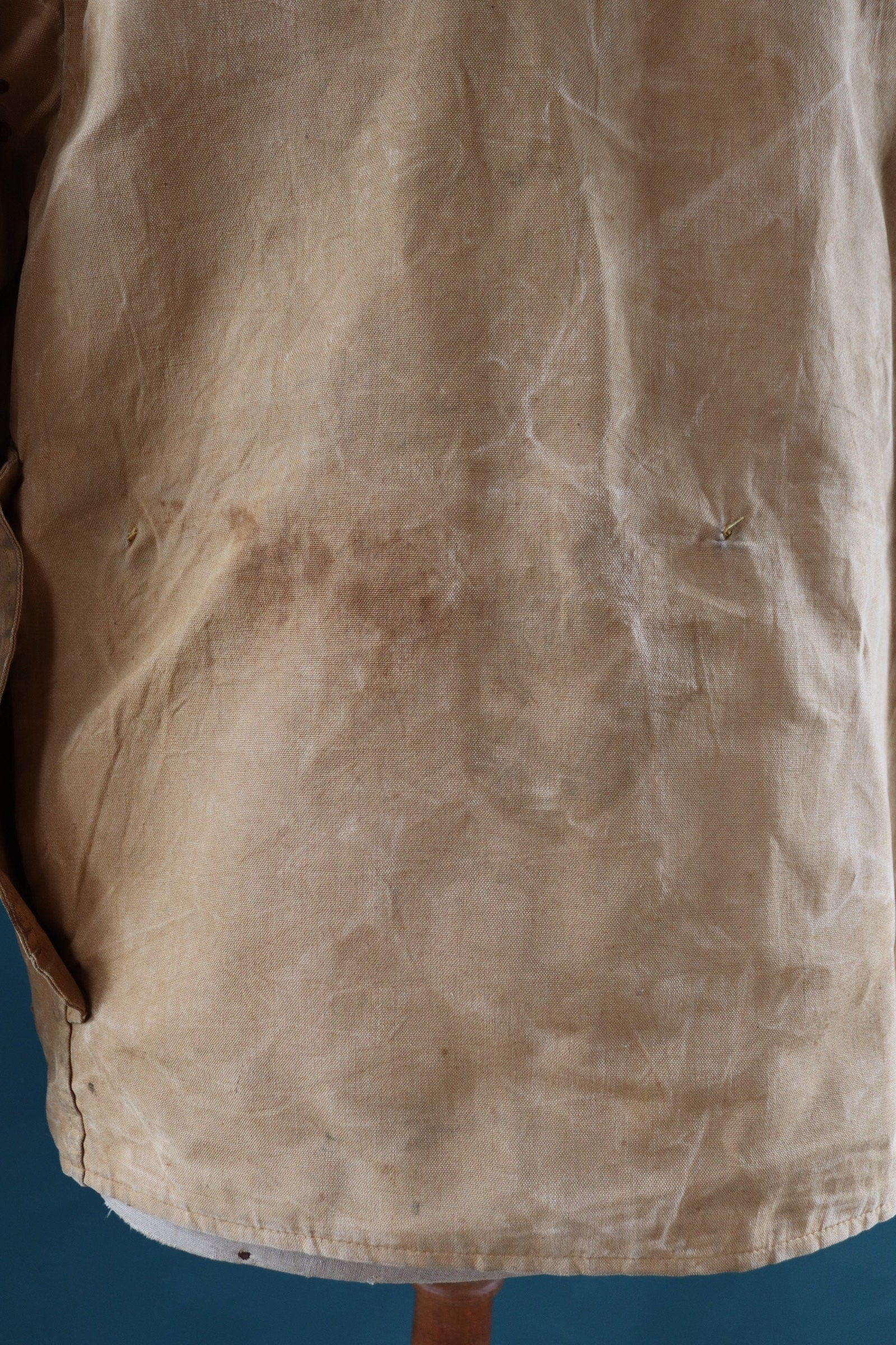 Vintage 1960s workwear jacket - Brush Master - tan brown duck cotton canvas - American hunting - 46” chest