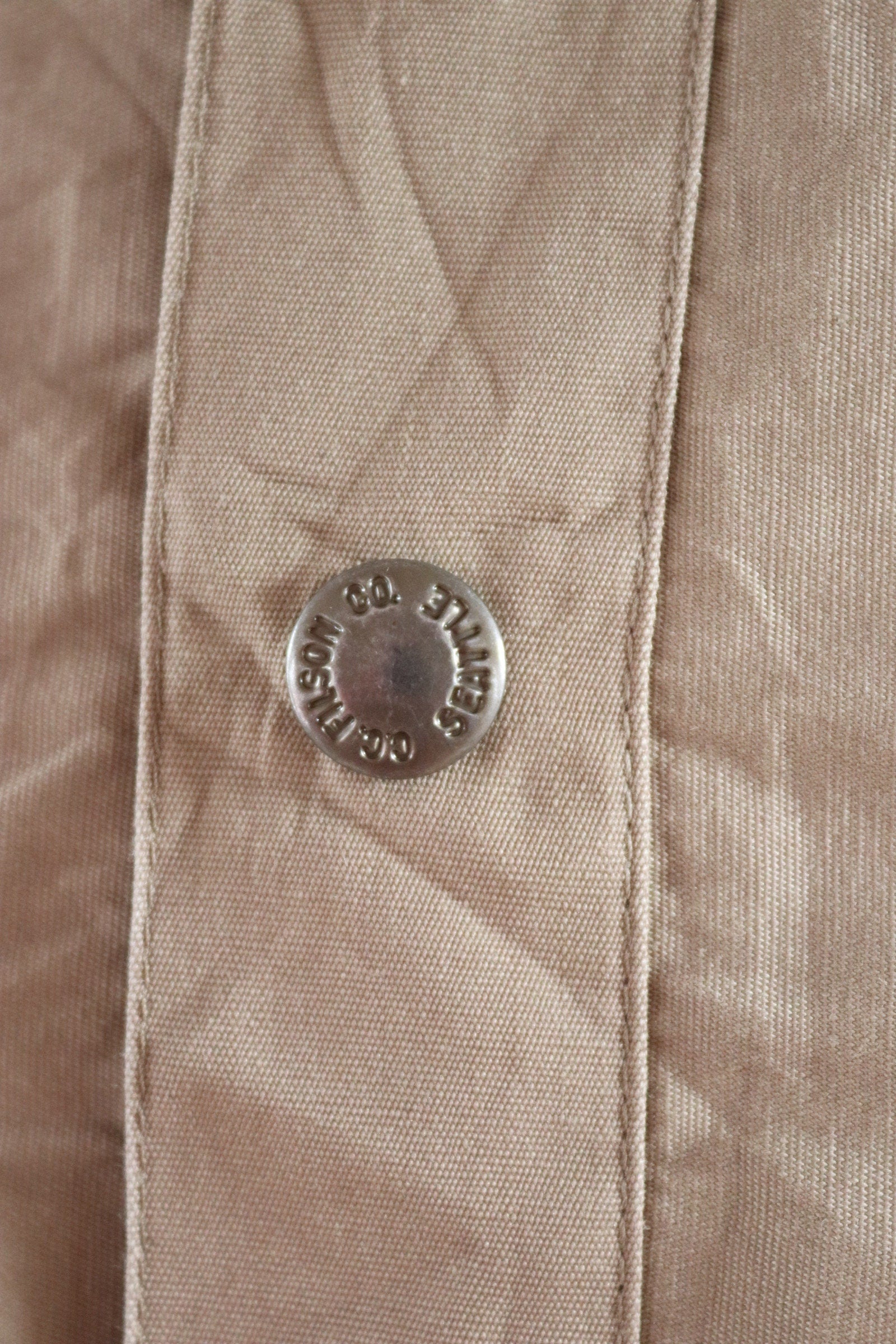Vintage CC Filson lightweight cotton cruiser shirt jacket 53” chest workwear work chore waterproof hunting CPO