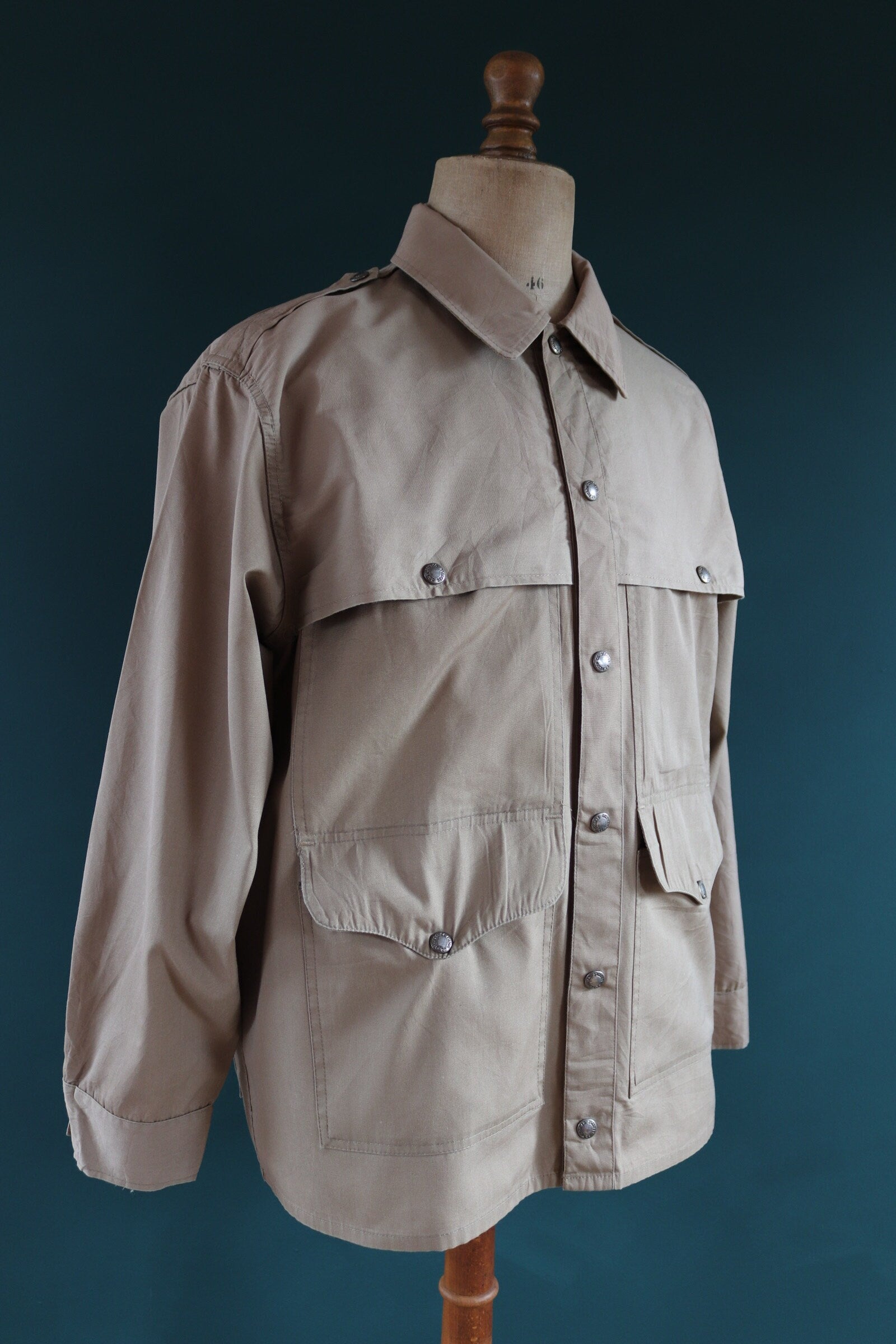 Vintage CC Filson lightweight cotton cruiser shirt jacket 53” chest workwear work chore waterproof hunting CPO