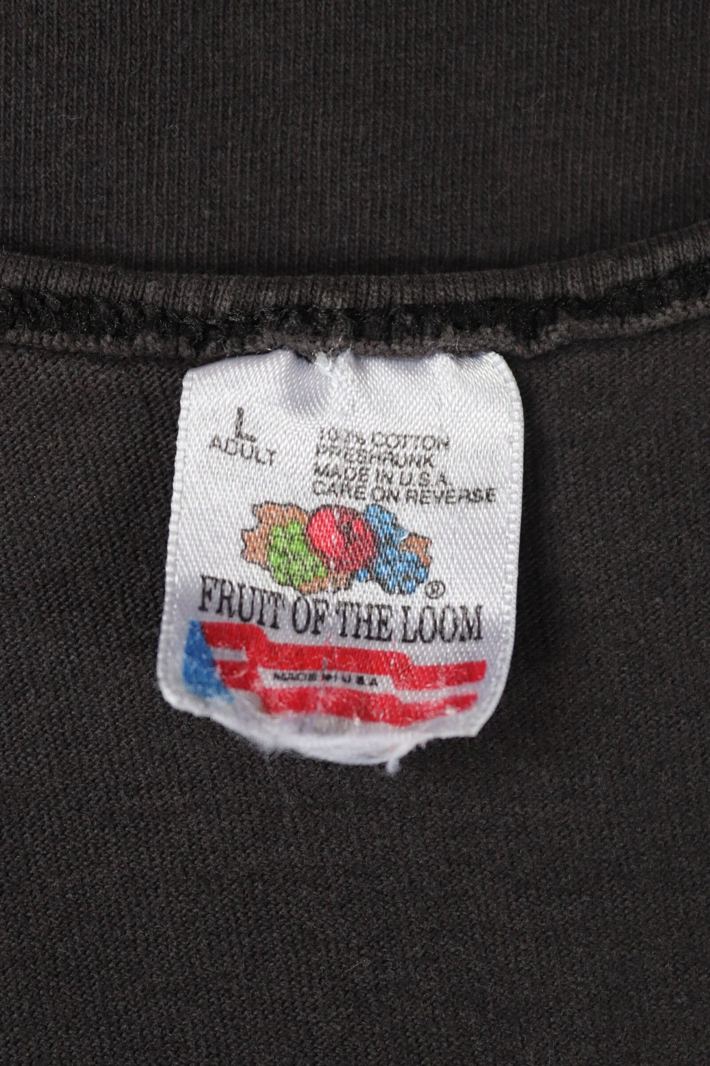 Vintage 1990s 90s Fruit of the Loom faded black biker motorcycle Bobo’s Speed custom cycle garage vest singlet t shirt 40” chest