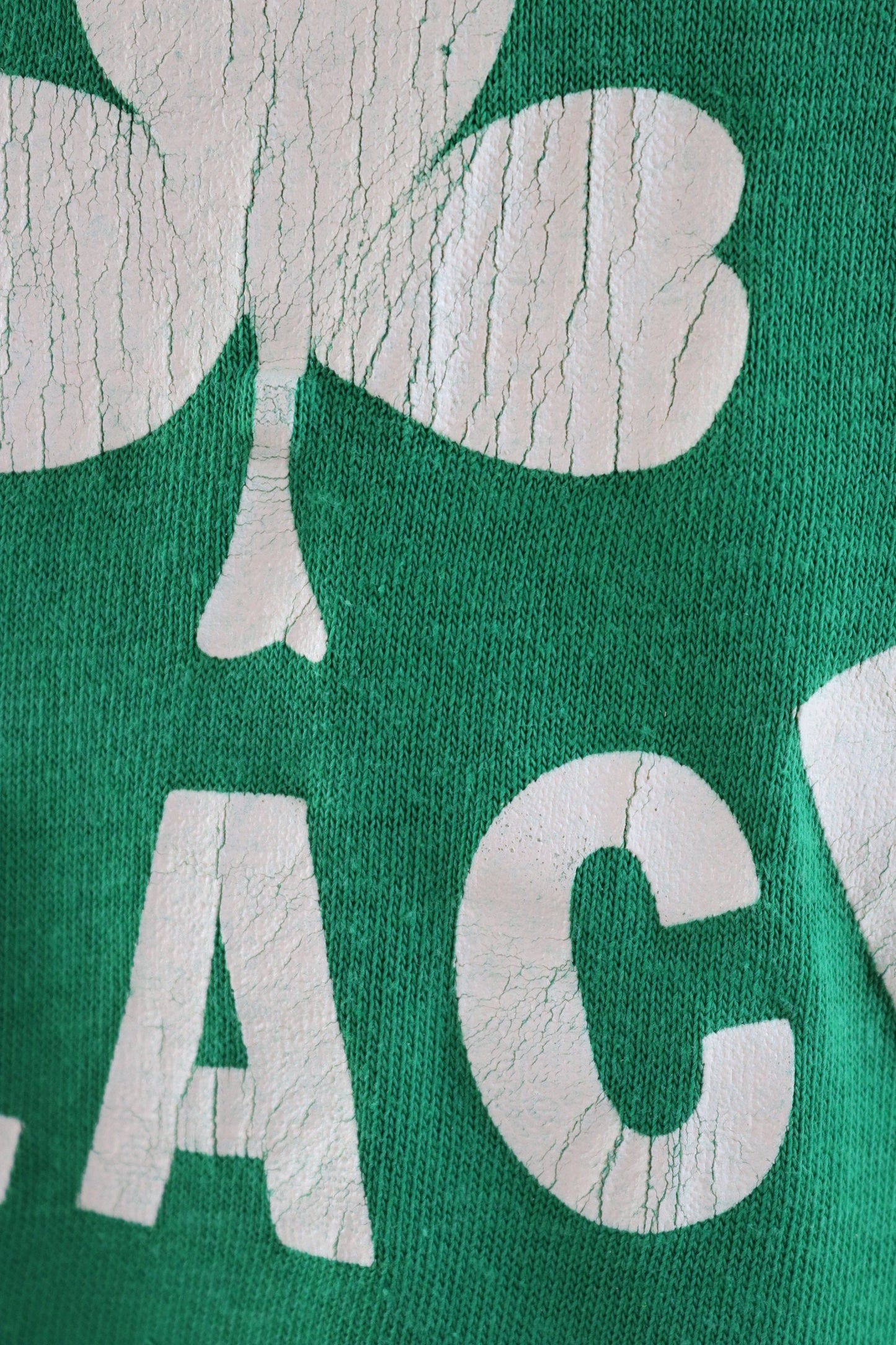 Vintage 1970s 80s Irish bar vest - green white sportswear singlet - 44" chest