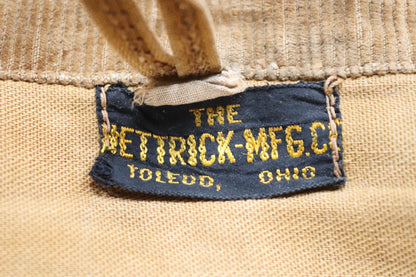 Vintage 1920s 20s tin cloth duck cotton canvas hunting shooting jacket 48” chest Hettrick American workwear work chore