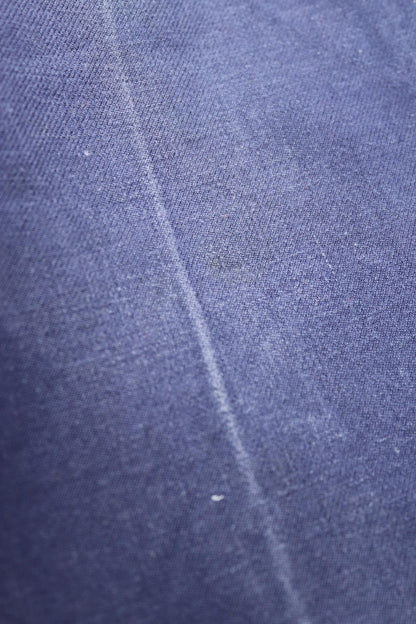 Vintage French work trousers pants 1950s workwear indigo cotton twill chore 37” x 26” high waist