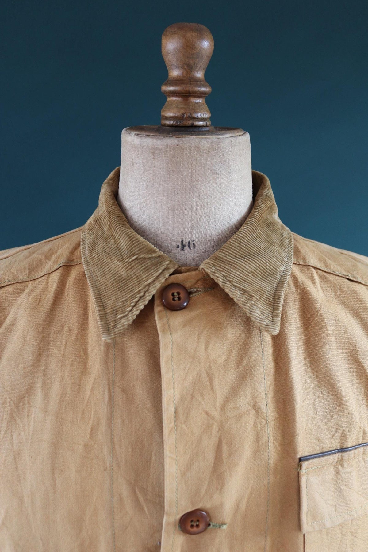 Vintage 1940s Duxbak hunting jacket - utility coat - duck cotton workwear - 52" chest