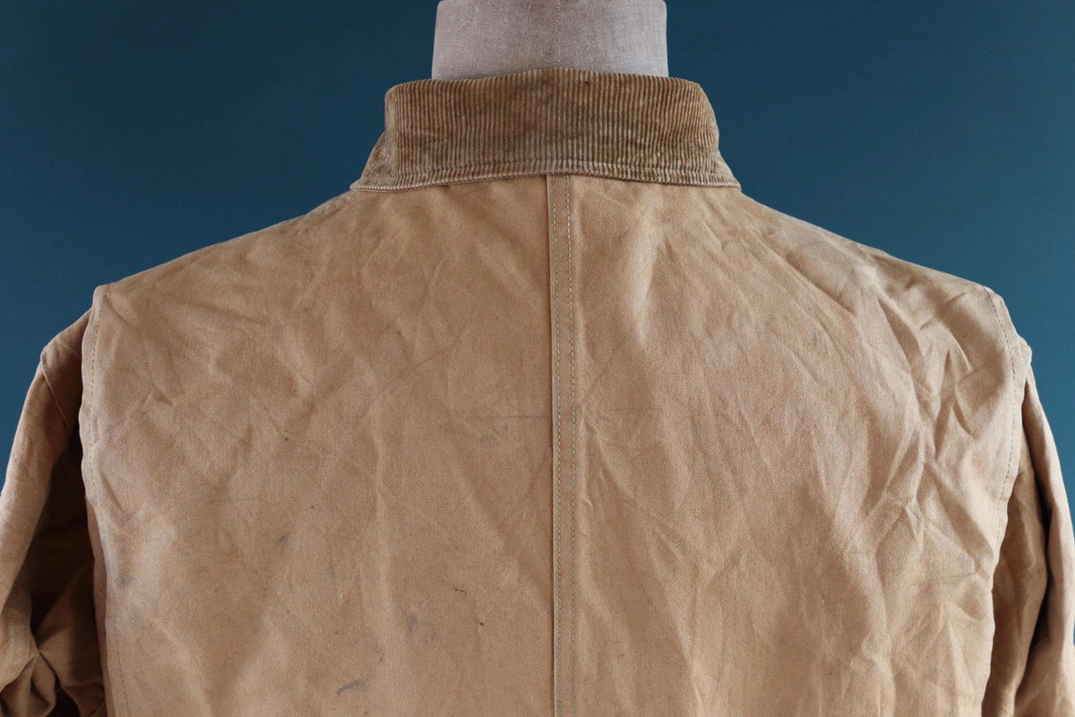 Vintage 1940s Duxbak hunting jacket - utility coat - duck cotton workwear - 52" chest