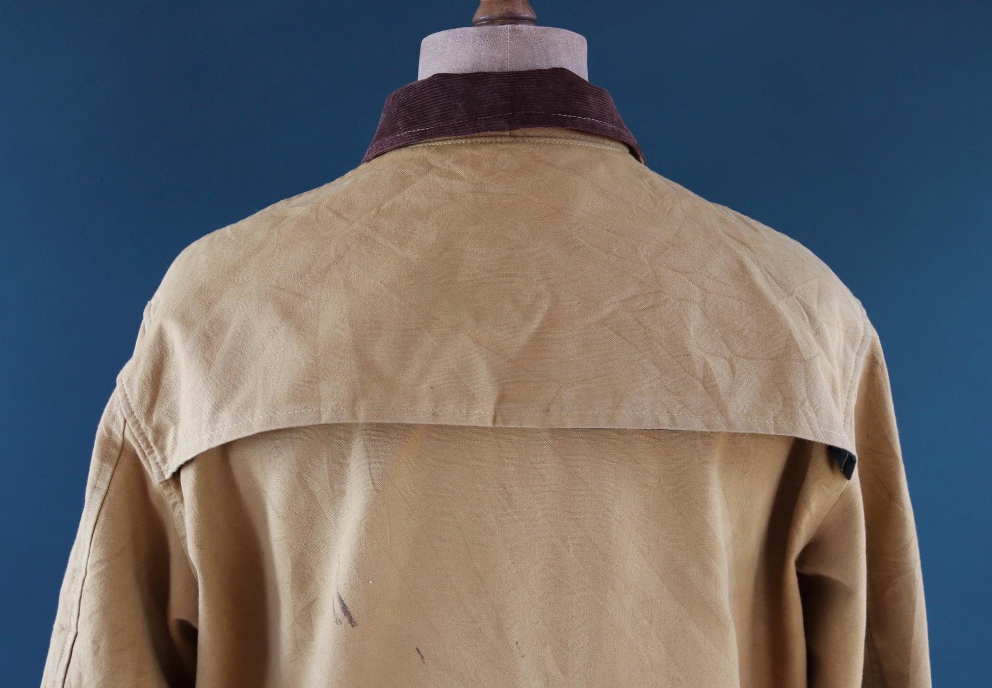 Vintage 1960s hunting jacket - brown tin cloth duck cotton canvas - Canadian workwear - 54” chest