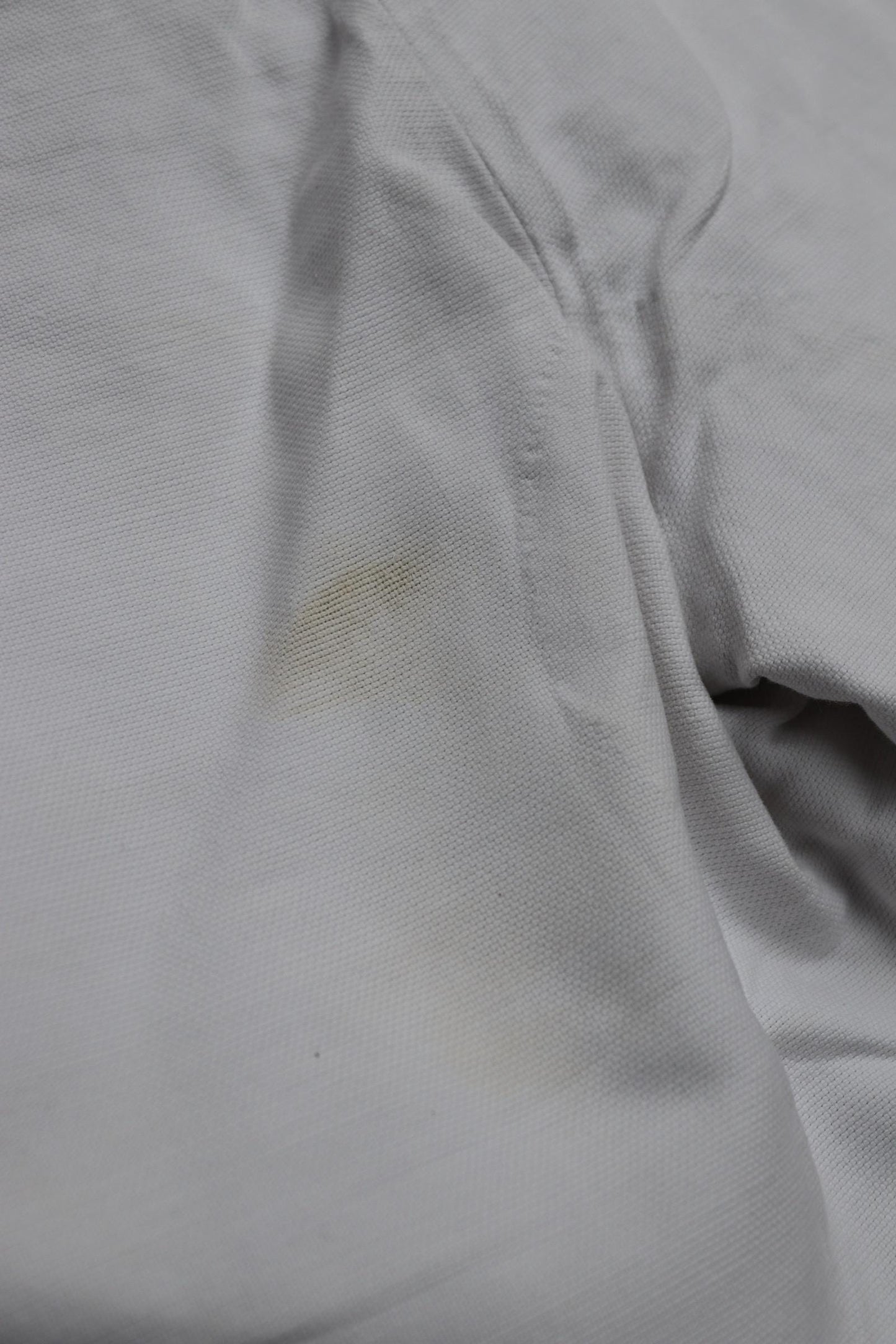 Vintage French shorts antique Belle Jardiniere 1910s 1920s white cotton work workwear chore 28” x 11”