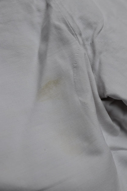 Vintage French shorts antique Belle Jardiniere 1910s 1920s white cotton work workwear chore 28” x 11”