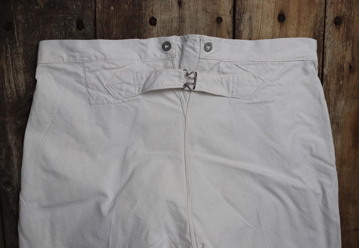 Vintage 1940s French workwear trousers - 1950s deadstock - buckle back chore pants - 41” x 33”