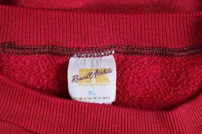 Vintage 1970s 70s 1980s 80s Russel Athletic pink red University of Alabama sweatshirt 48" chest sportswear 50 50