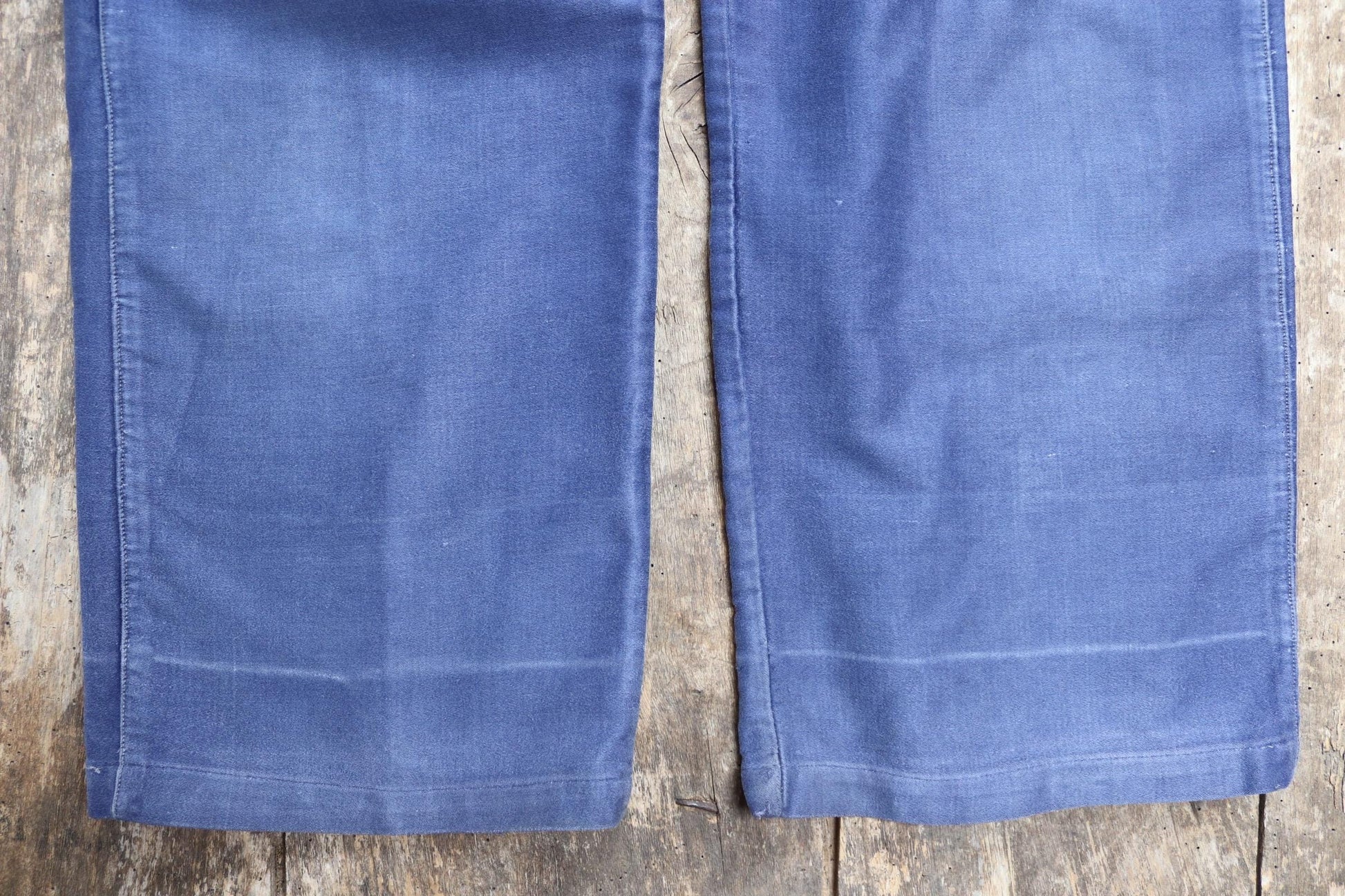 Vintage French workwear overalls dungarees moleskin 1950s 1960s work chore bib brace 27” 28” x 26” bleu de travail