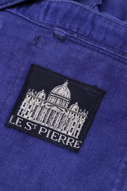 Vintage French workwear overalls dungarees moleskin 1950s 1960s work chore bib brace 27” 28” x 26” bleu de travail