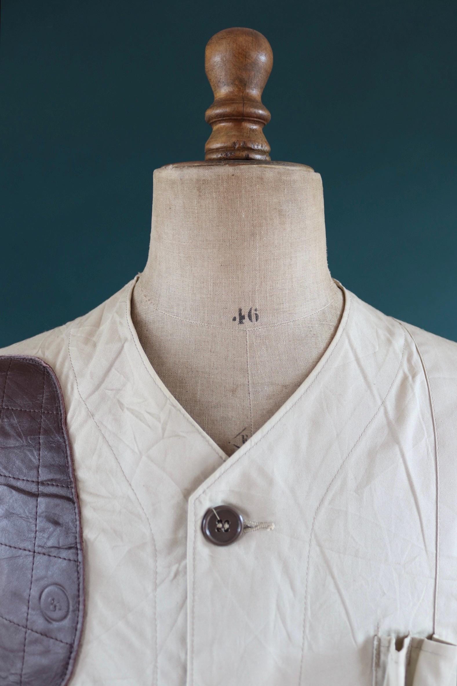 Vintage 1950s 60s shooting jacket - rifle club - 10-X hunting - 44” chest