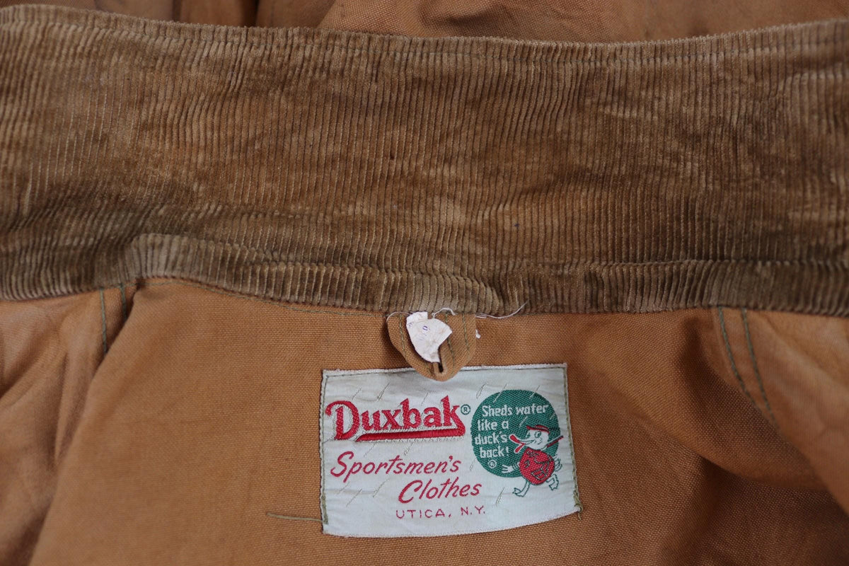 Vintage 1940s Duxbak hunting jacket - utility coat - duck cotton workwear - 52" chest