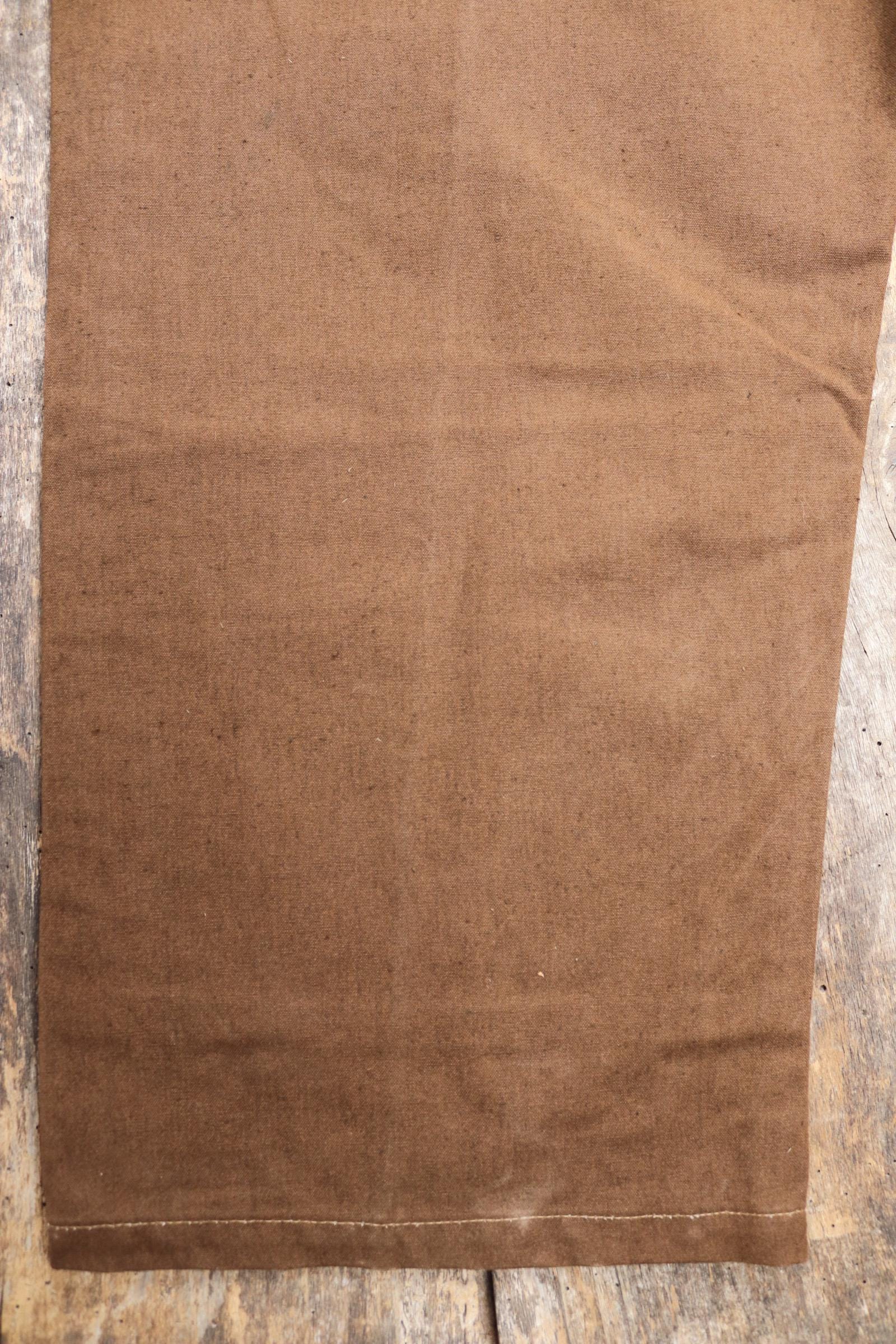 Vintage French workwear trousers pants 1960s 1970s SNCF railway railroad engineer chore 36” x 28” duck cotton canvas buckle back
