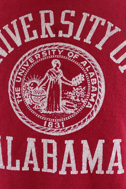 Vintage 1970s 70s 1980s 80s Russel Athletic pink red University of Alabama sweatshirt 48" chest sportswear 50 50