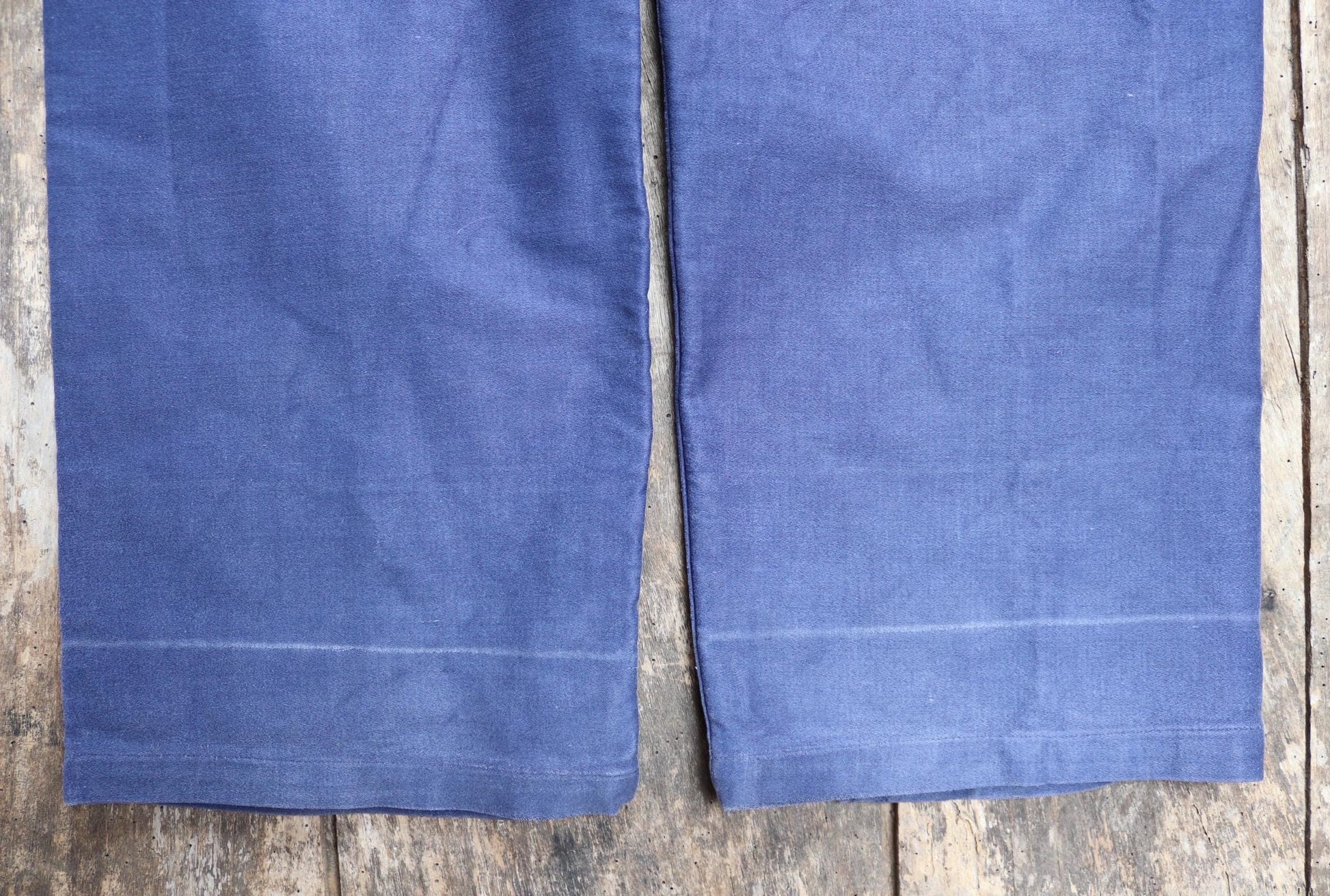Vintage French workwear overalls dungarees moleskin 1950s 1960s work chore bib brace 27” 28” x 26” bleu de travail