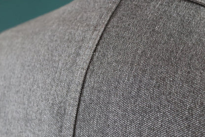 Vintage French workwear jacket - 1950s 60s salt pepper grey overalls - selvedge cotton - long factory coat - 44” chest