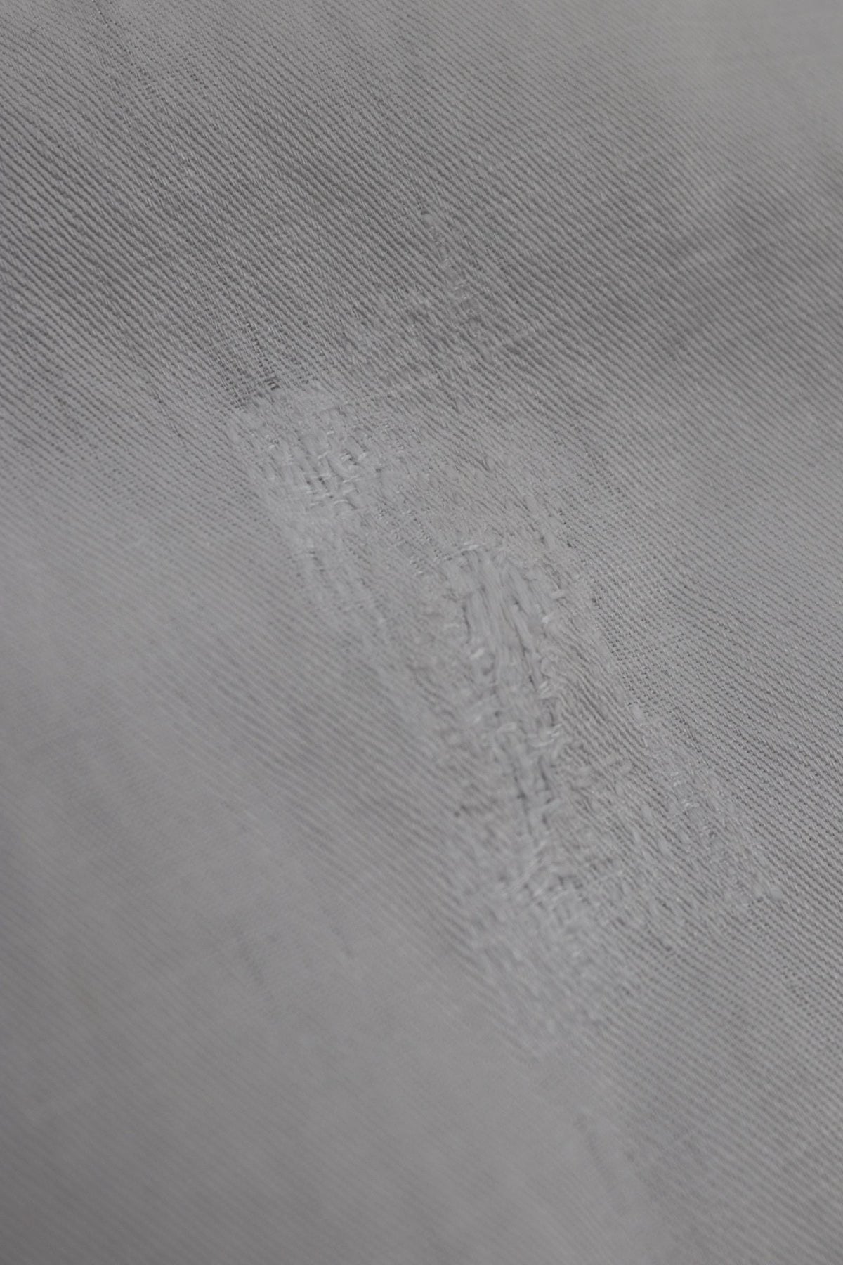 Antique French workwear trousers - 1910s white cotton pants - 41” x 31”