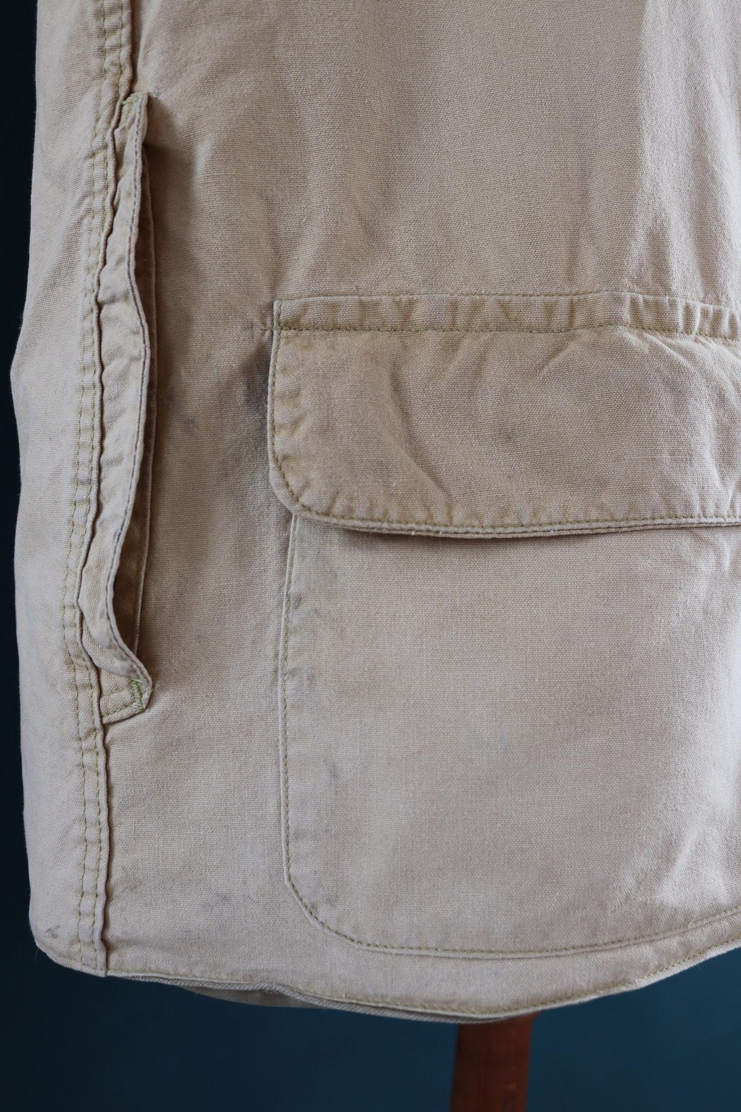 Vintage 1950s 60s workwear jacket - hunting - American Field Hettrick - tan brown duck cotton canvas - 50” chest