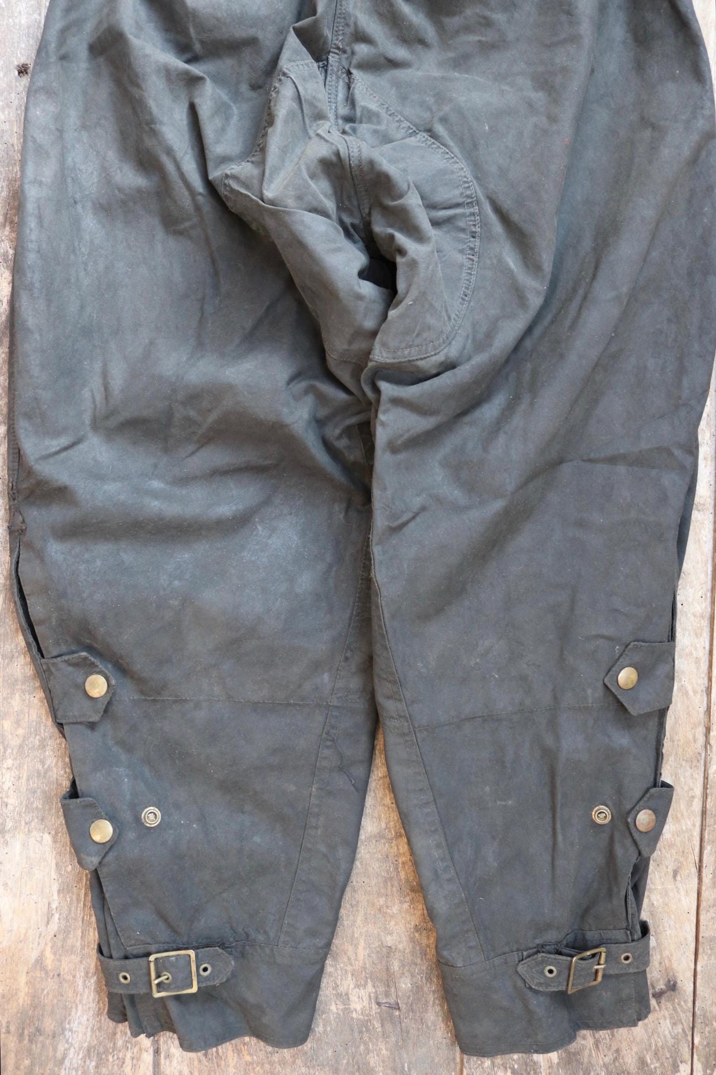 Vintage 1950s Belstaff Trialmaster - full suit including jacket and trousers - waxed cotton motorcycle trial bike racing - 45" chest