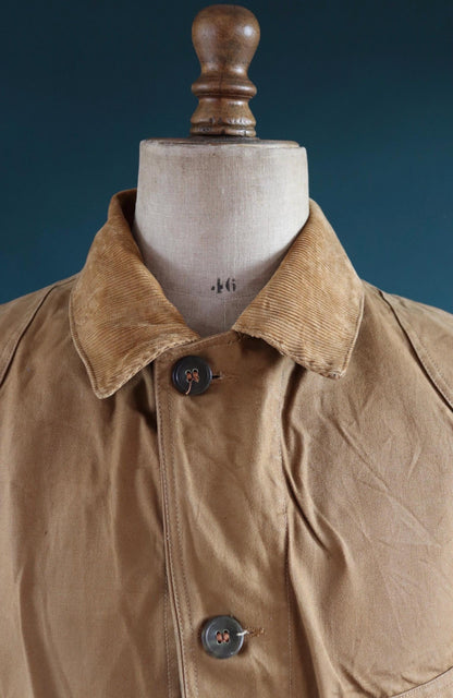 Vintage 1930s 30s 1940s 40s Red Head tin cloth duck cotton canvas hunting shooting jacket 47” chest Red Head American workwear work chore