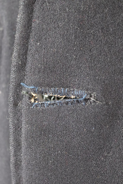 Vintage 1940s pea coat - WW2 USN wool jacket - US navy deck - 41" chest - military - double breasted reefer