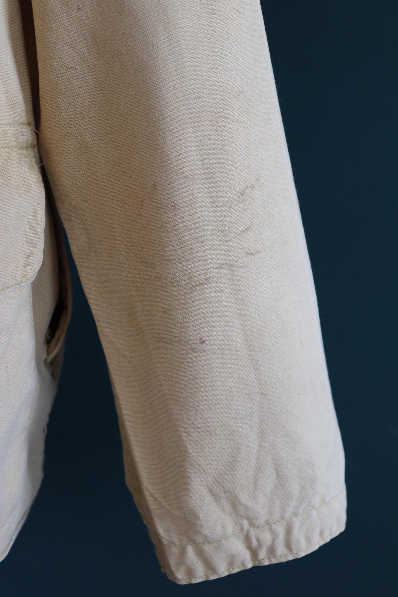 Vintage 1950s 60s workwear jacket - hunting - American Field Hettrick - tan brown duck cotton canvas - 50” chest